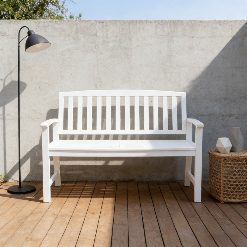 Banc de patio, Blanc