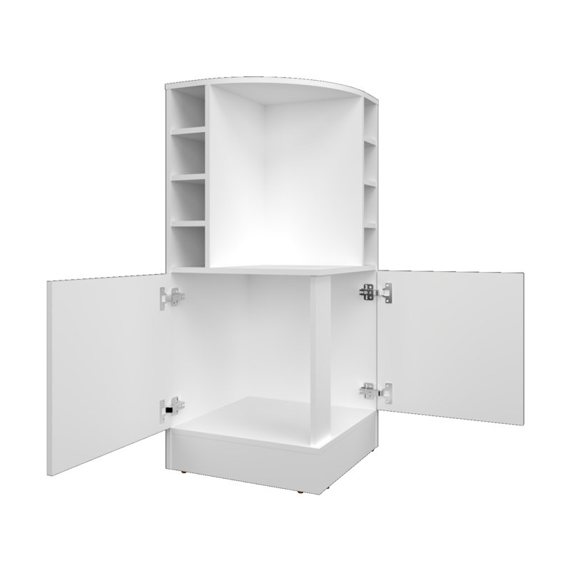 Armoire de bar Jakes, Blanc
