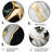Abstract Geode Gold And Green Marble I - Abstract Round Metal Art-109671491