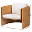 Fauteuil en rotin naturel avec coussin Bali - Pari Carina