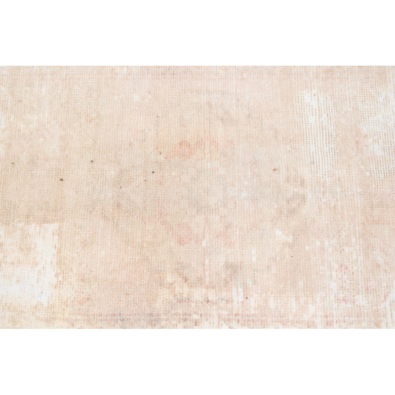 Tapis turc rétro de style scandinave beige Oushak