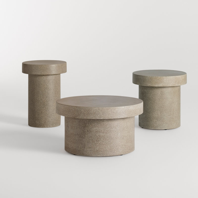 Hunky Dory Outdoor Round Side Table, 17" H x 17" W x 17" L