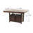 Elaf Rectangular Extendable Counter Height Table