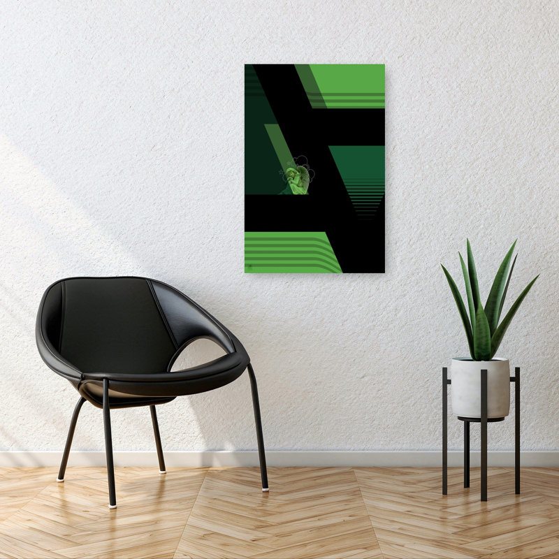 Angel'S Green Solace Abstract Classic Ethereal Wall Art Print 1 Piece Wrapped Canvas Wall Art, 91.44cm H x 60.96cm W