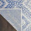 Tapis géométrique bleu / blanc-1449104966