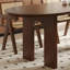 Table de salle à manger semi-ronde brune pour salle à manger / cuisine-1627516416
