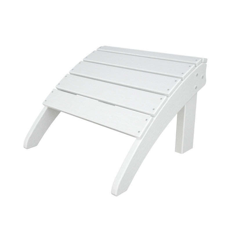 Repose-pieds POLYWOOD Seashell, Blanc
