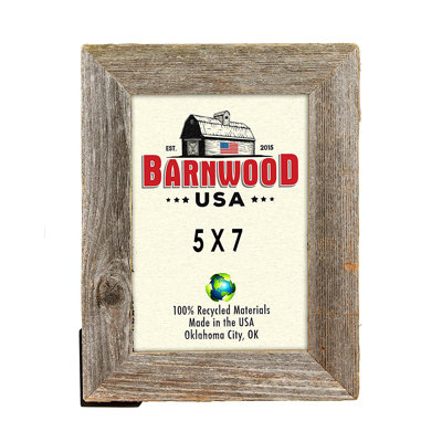 Weathered Gray Wood Matte Picture Frame