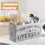 Porte-ustensiles en bois 3 compartiments-1908516902