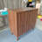 Sideboard Buffet Cabinet With Storage, Farmhouse Buffet Cabinet With Paper Clip Design, Wood Coffee Bar Storage Cabinet For Kitchen, Dining Room, Living Room, Entryway, Walnut,31.5" W
