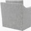 Fauteuil pivotant gris Merced