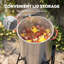 Ensemble friteuse à dinde FEASTO 30 QT et friteuse à poisson 10 QT, 50 000 BTU