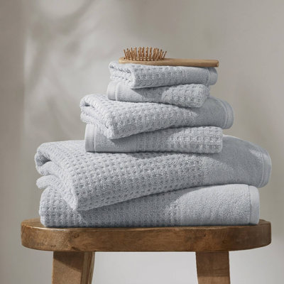 Ensemble de serviettes de bain en jacquard de coton Spa 6 pièces