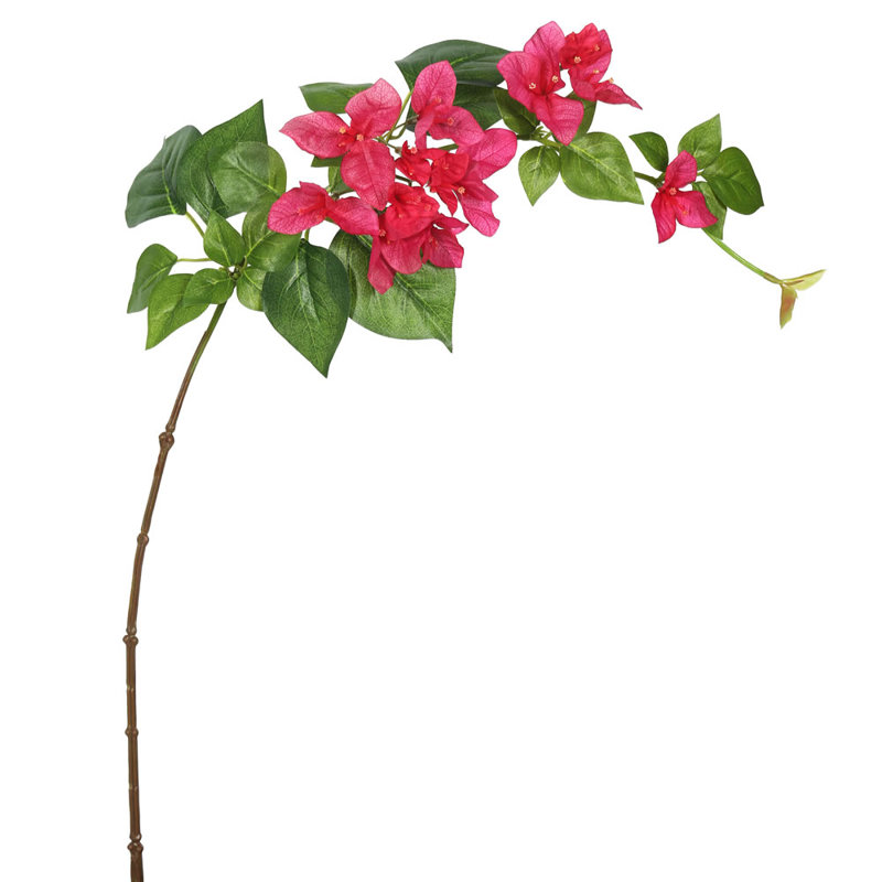 33" Single Bougainvillea Artificial floral Stem, Fushia