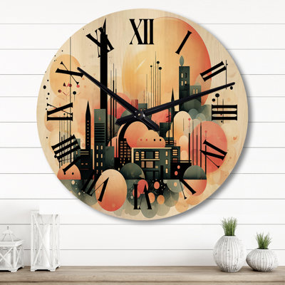 Therea Solid Wood Wall Clock