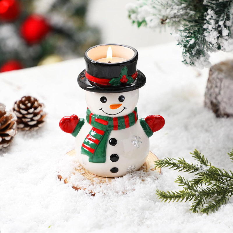 Jar Candle with Ceramic Holder