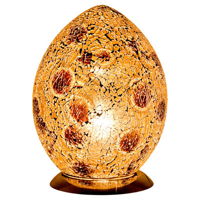Mosaic Glass Egg 30cm Novelty Lamp