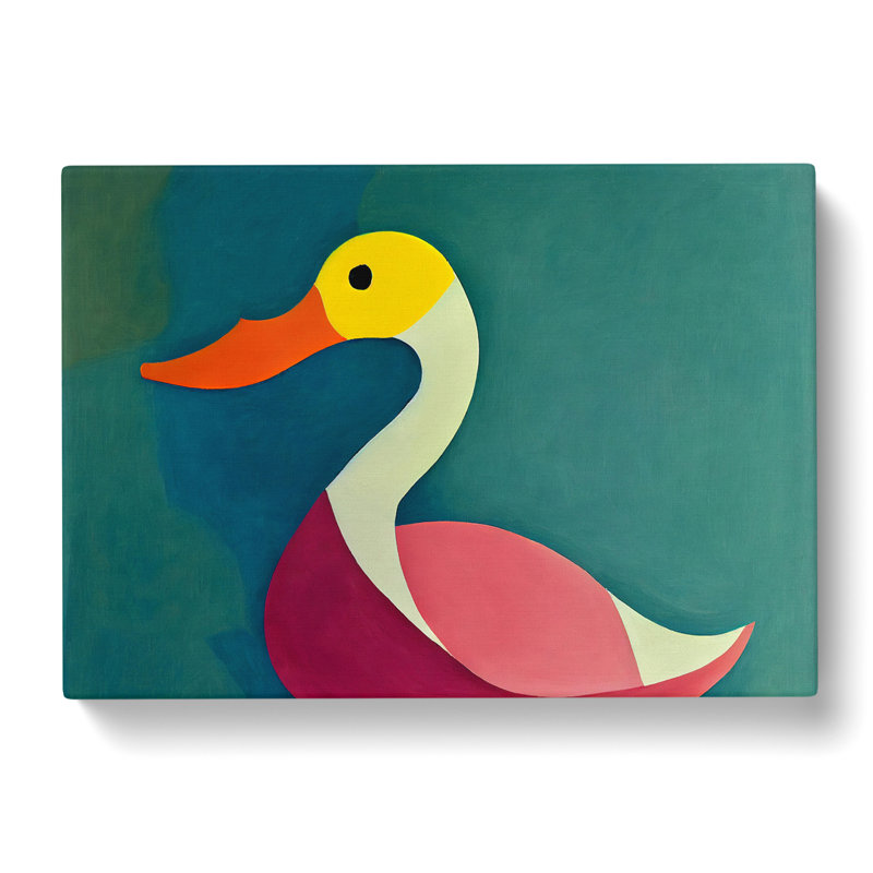 Compelling Abstract Duck - Wrapped Canvas, 35cm H x 50cm W x 3cm D