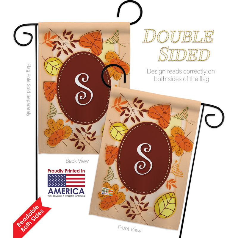Double Sided 18.5'' H x 13'' W Polyester Flag Set, S