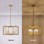 Lustre au design géométrique épuré, de fabrication en fer, de style moderne, idéal pour le salon, la salle à manger ou la cuisine