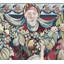 Hand-Knotted High-Quality Blue and Rust Area Rug
