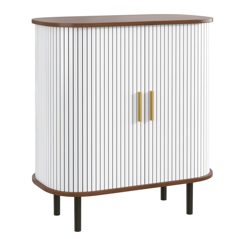 Armoire de bar 28 po avec porte-bouteilles, White