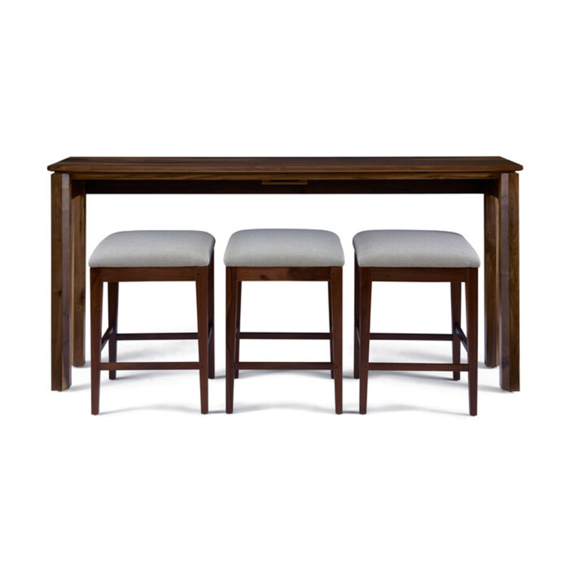 Rustic Walnut Gathering Island
