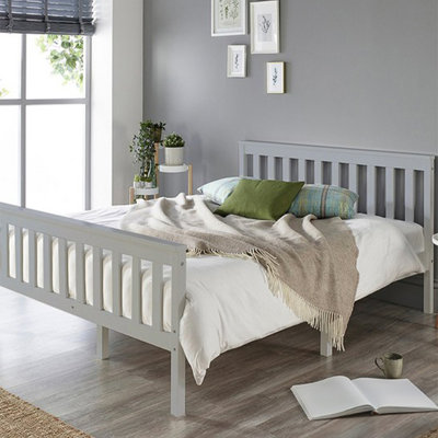 Aadi Solid Wood Shaker Bed Frame