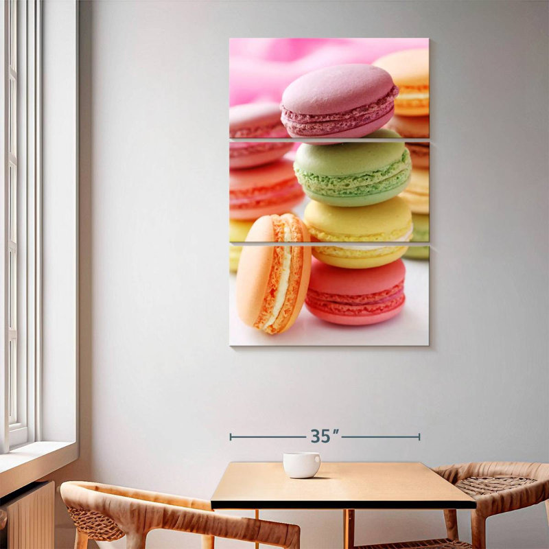 Flavored Macarons, 65" H x 42" W