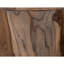 Table basse Eray Cocktail, tambour rond de 42 po, bois de manguier brun