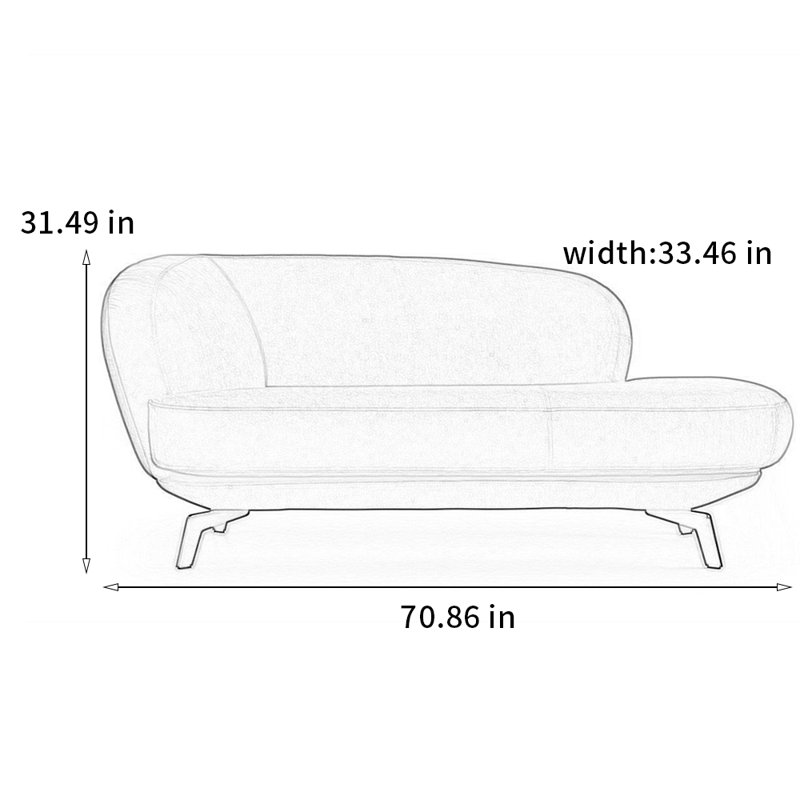 Simple high-quality pine chair, Left Hand Facing