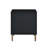 Myles Black, Silver & Gold Finish Nightstand