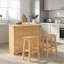 Solid Wood Kitchen Island Set-1333905303