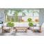 Ando 4 Piece Teak Sofa Seating Group with Sunbrella Cushions-533780452