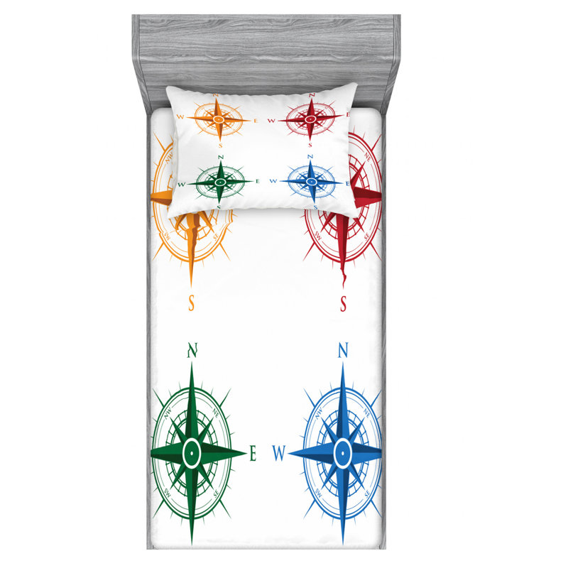 Microfiber Sheet Set, Twin Sheet Set with Fitted Sheet