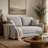 Gray Chenille Sleeper Sectional Sofa w/ Storage & 2 Toss Pillows