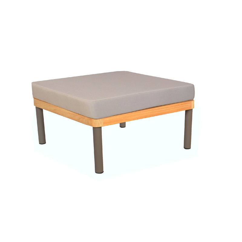Remie 75cm Wide Teak Patio Sofa with Cushions