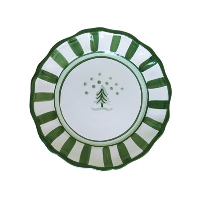 Allegro Dinner Plate, Green Tree