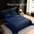 Full Size Bed Sheets Set 4 Piece - Navy Blue Brushed Microfiber Bedding - 14" Deep Pocket, Fade & Shrink Resistant, Wrinkle Free, Easy Care-135721469-120465627