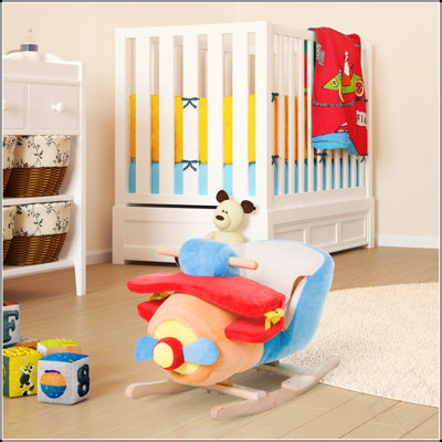 Chaise à bascule en bois pour enfant Qaba Kids
