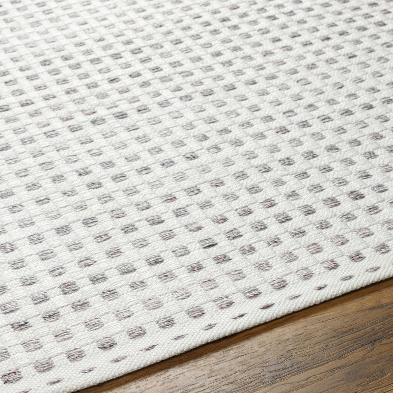 Geometric Area Rug, Rectangle 5' x 7'6", Gray