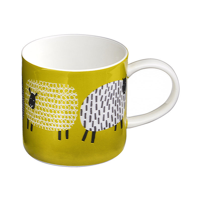 Dotty Sheep Bone China Coffee Mug