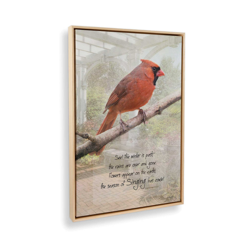 «Singing Has Come» par Robin-Lee Vieira, reproduction d'art, Toile avec cadre, Tanné, L 20 x H 30