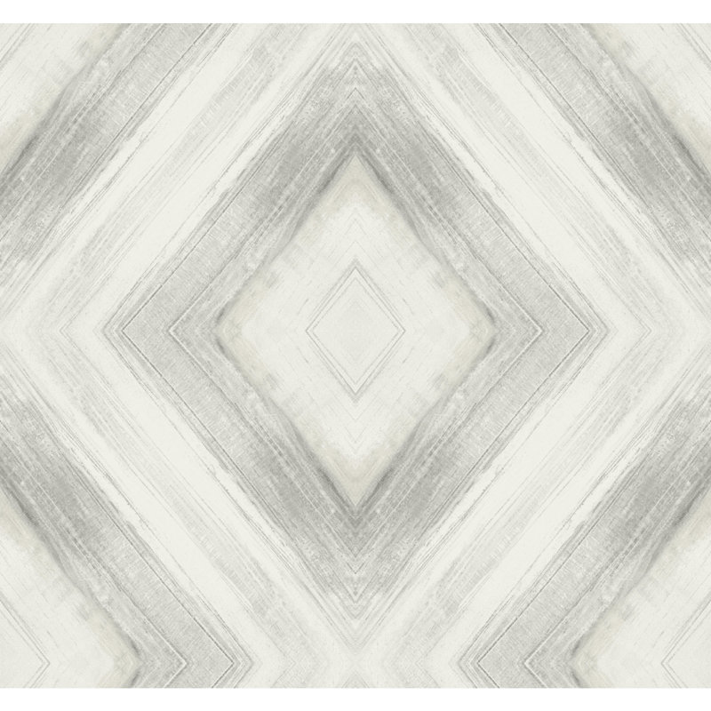 Geometric Wallpaper Double Roll, Fog