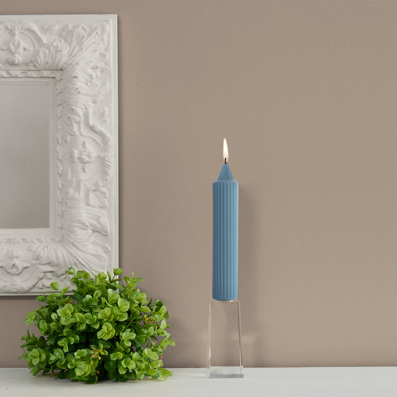 Ensemble de bougies 4 pièces Grecian Collenette, H 7 po x l 1,25 po x P 1,25 po, Bleu