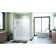 Flex 60" W x 32" D x 78" H Semi-Frameless Square Tub Enclosure with Fixed Panel and Base Included