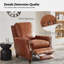 Fauteuil inclinable en cuir véritable l 32 po Andrena-2028051133