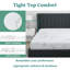 Matelas moyen en mousse viscoélastique gélifiée avec housse en jacquard en rayonne de bambou et base en mousse-1297202768-1297202783