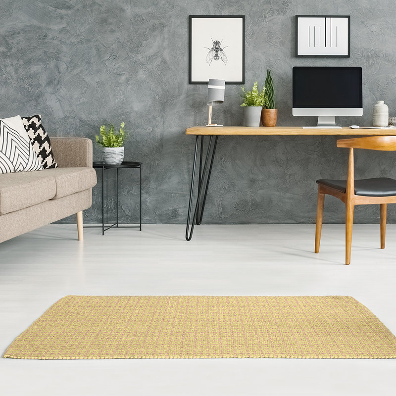 Tapis jaune napperon, Rectangle 5 pi x 7 pi