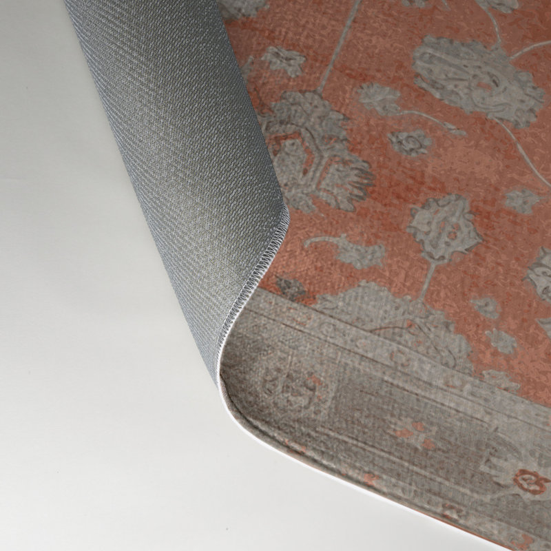 Tapis gris intérieur et extérieur surteint, Rectangle 5 pi x 7 pi